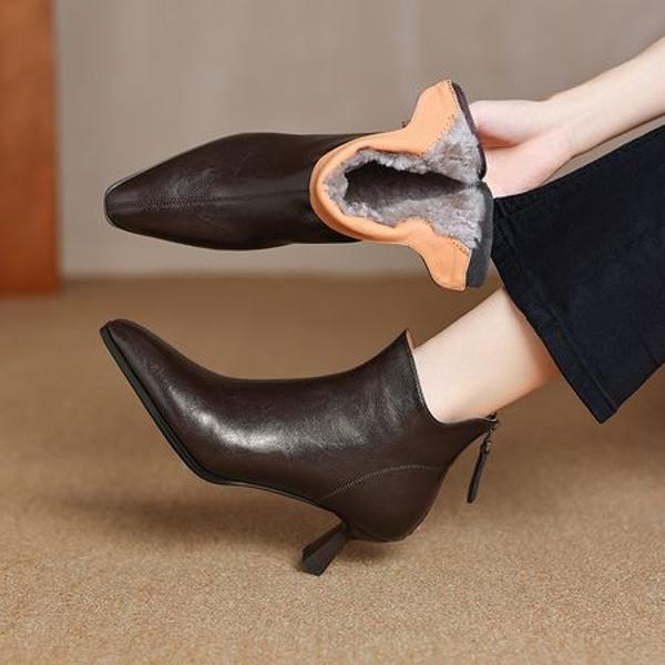 Handcrafted Genuine Leather Women's Shoes: Luxurious Quality and Elegance(Easn20182300)