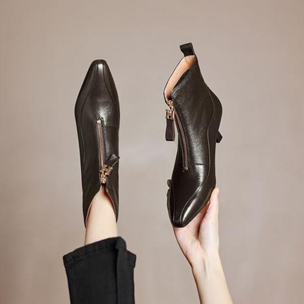 Exquisite Handcrafted Leather Women’s Shoes: Luxurious Elegance(Easn20182290)