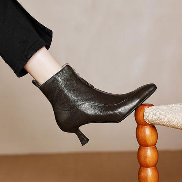 Exquisite Handcrafted Leather Women’s Shoes: Luxurious Elegance(Easn20182290)