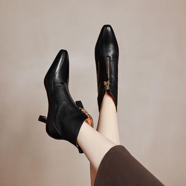 Exquisite Handcrafted Leather Women’s Shoes: Luxurious Elegance(Easn20182290)