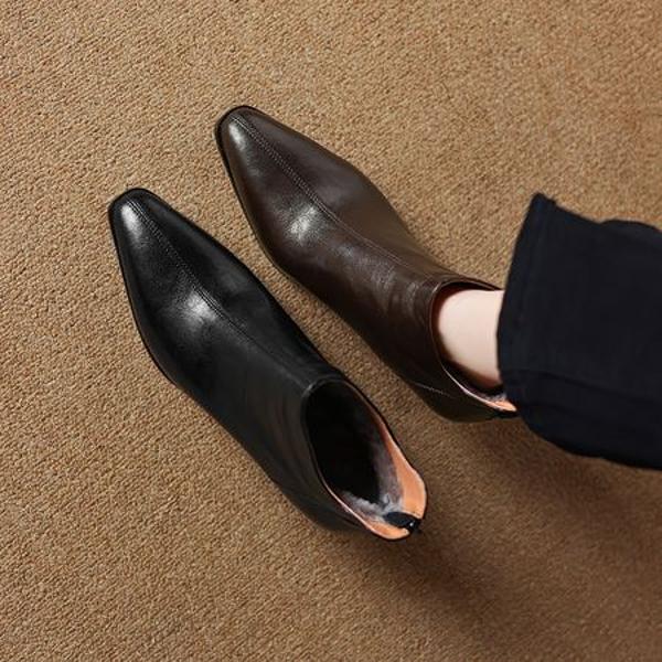 Handcrafted Genuine Leather Women's Shoes: Luxurious Quality and Elegance(Easn20182300)