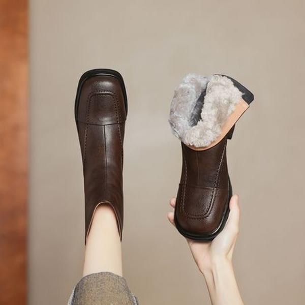 Handcrafted Leather Women's Shoes: Elegance Redefined(Easn20182303)