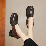 Handcrafted Genuine Leather Women's Shoes: Luxurious Elegance in Every Stitch(Easn20182322)