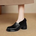 Handcrafted Genuine Leather Women's Shoes: Luxurious Elegance in Every Stitch(Easn20182322)