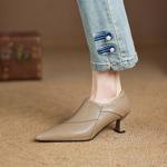 Elegant Handmade Leather Women's Shoes of Exquisite Craftsmanship(Easn20182327)