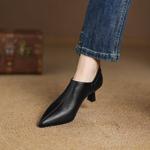 Elegant Handcrafted Leather Women’s Shoes: Luxury Artistry(Easn20182326)