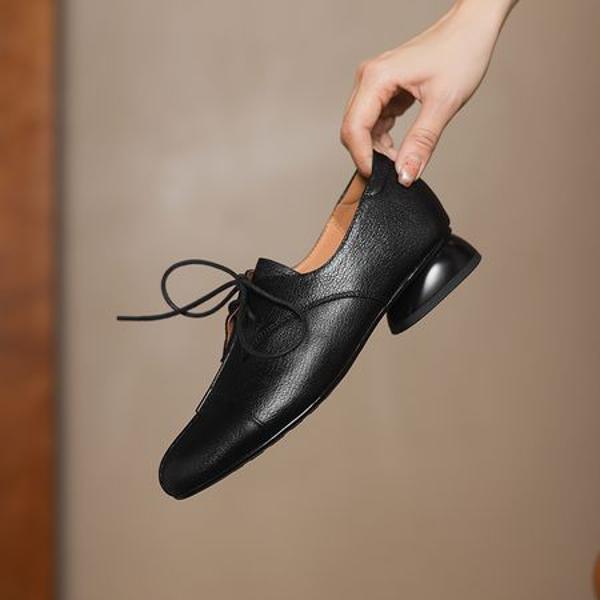 Handcrafted Genuine Leather Women's Shoes: Luxurious Elegance in Every Stitch(Easn2018a2123)