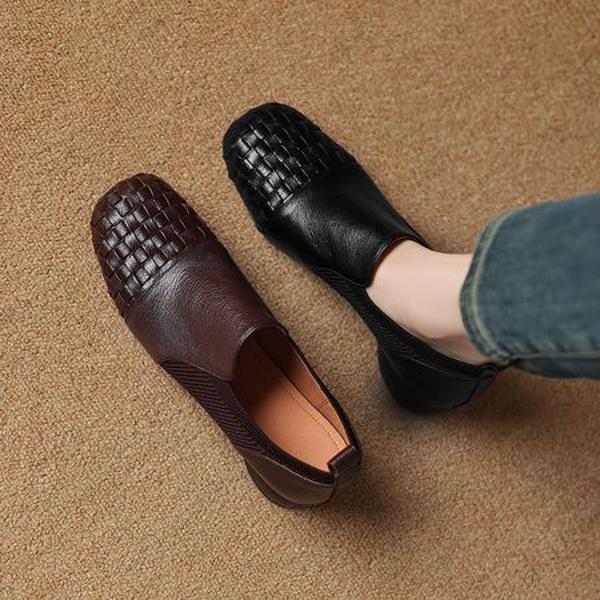 Exquisite Handcrafted Leather Women's Shoes for Elegant Living(Easn2018a2076)