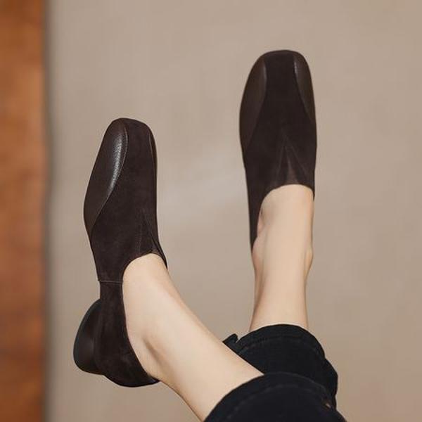 Elegant Handcrafted Leather Women's Shoes: Luxurious Quality Craftsmanship(Easn2018a2120)