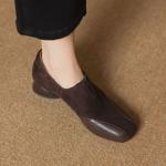 Elegant Handcrafted Leather Women's Shoes: Luxurious Quality Craftsmanship(Easn2018a2120)