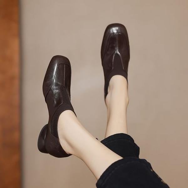 Handcrafted Luxury Leather Women's Shoes, Exquisite Craftsmanship(Easn2018a2121)