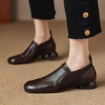 Elegant Handcrafted Leather Women's Shoes, Luxury Quality(Easn2018a2077)