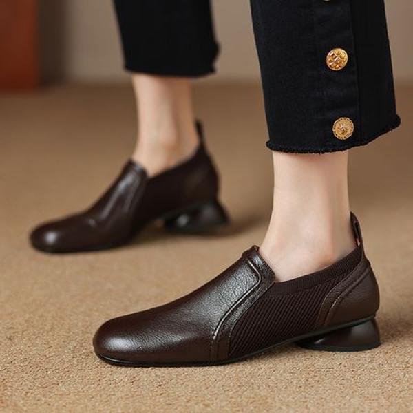 Elegant Handcrafted Leather Women's Shoes, Luxury Quality(Easn2018a2077)