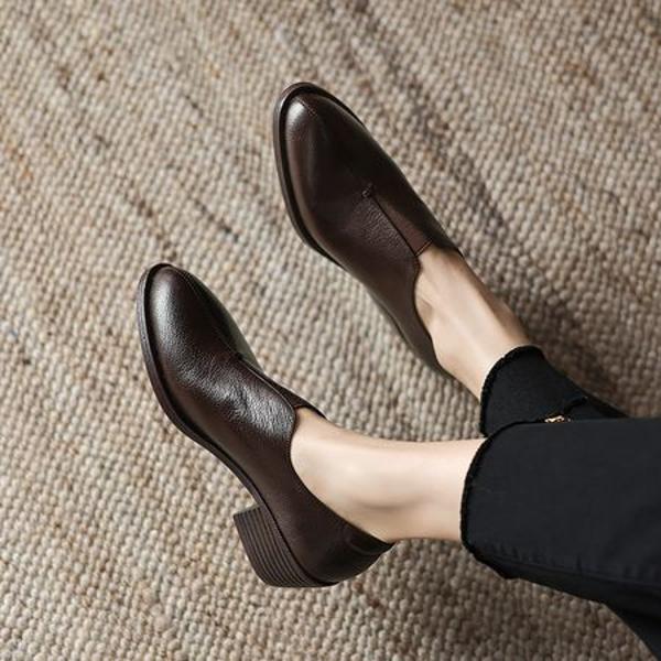 Exquisite Handcrafted Leather Women's Shoes for Elegant Luxury(Easn2018a1900)