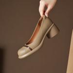 Elegant Handcrafted Leather Women's Shoes - Luxury Quality Craftsmanship(Easn2018a1921)