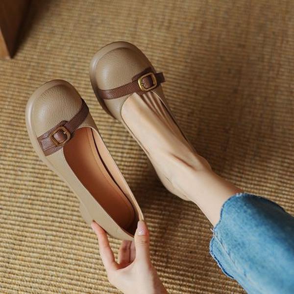 Elegant Handcrafted Genuine Leather Women’s Shoes(Easn2018a1926)