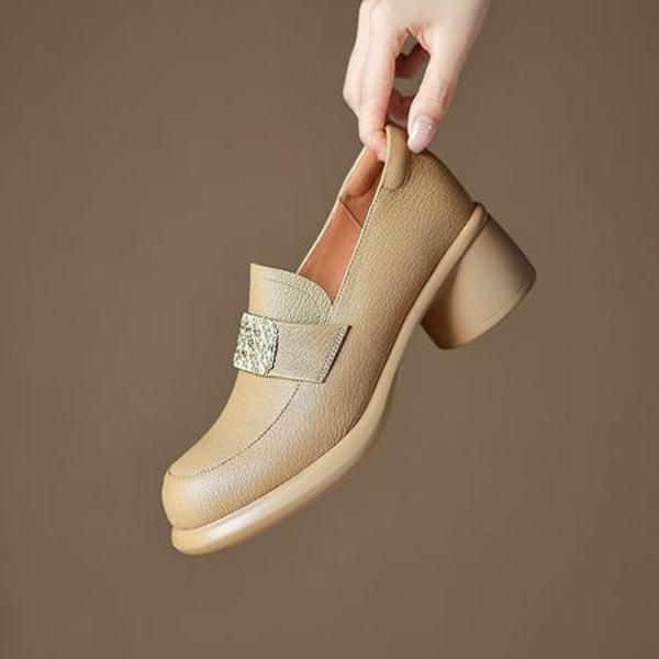 Handcrafted Luxury Leather Women's Footwear Elegance(Easn2018a1913)