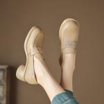 Handcrafted Luxury Leather Women's Footwear Elegance(Easn2018a1913)