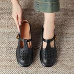 Exquisite Handcrafted Leather Women's Shoes: Luxury Elegance(Easn2018a1919)