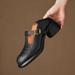 Exquisite Handcrafted Leather Women's Shoes: Luxury Elegance(Easn2018a1919)