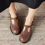 Exquisite Handcrafted Leather Women's Shoes: Luxury Elegance(Easn2018a1919)