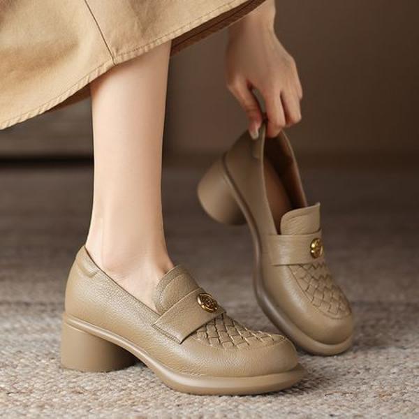 Handcrafted Luxury Leather Women's Shoes(Easn2018a1925)