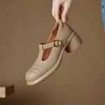 Exquisite Handmade Leather Women’s Shoes: Elegance in Every Step(Easn2018a1929)