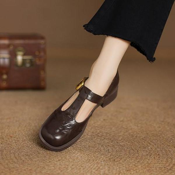 Handcrafted Leather Women's Shoes: Luxurious Quality and Timeless Elegance(Easn20182357)