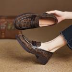 Exquisite Handcrafted Leather Women's Shoes: Luxury, Elegance, and Quality Craftsmanship(Easn20182361)