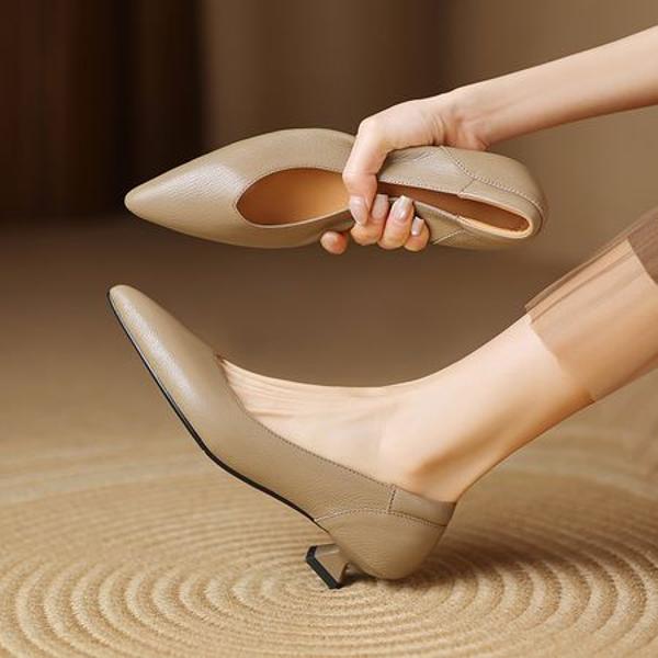 Exquisite Handmade Leather Women's Shoes: Luxury Craftsmanship & Timeless Elegance(Easn20182351)