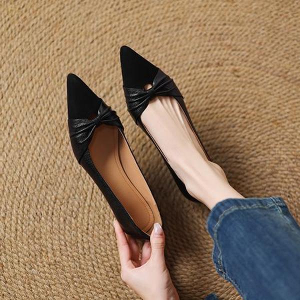 Handcrafted Luxury Leather Women's Shoes: Elegance in Every Stitch(Easn20182352)