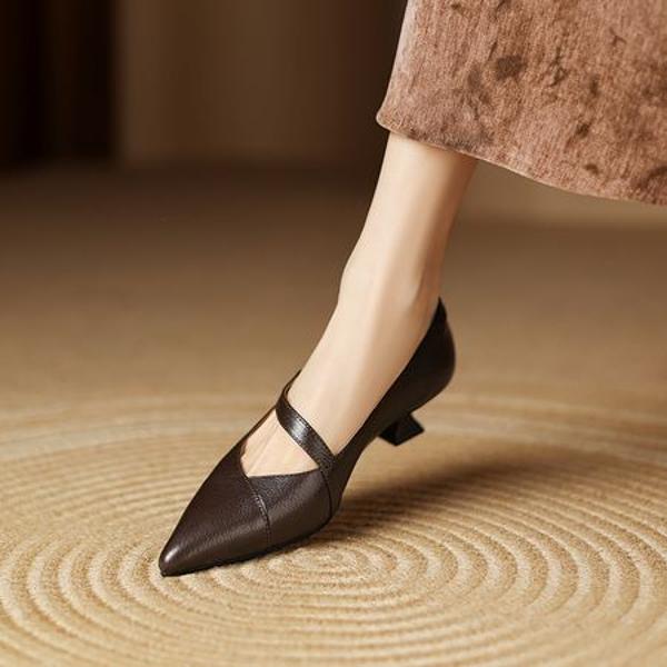 Exquisite Handcrafted Leather Women's Shoes: Luxury, Elegance, and Artistry(Easn20182353)