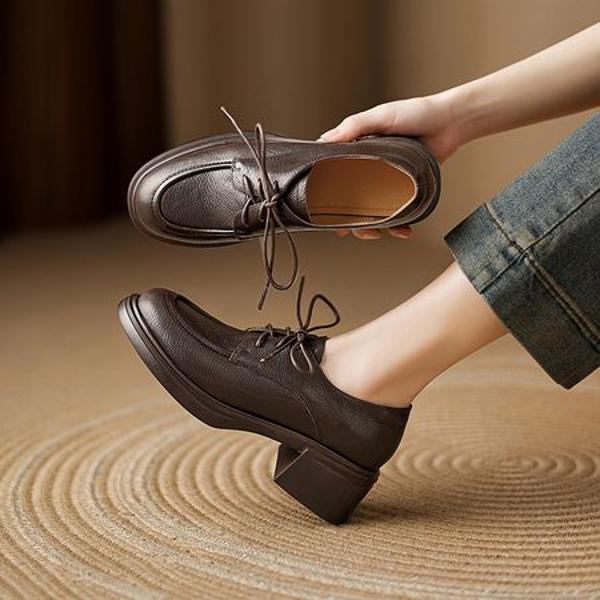 Handcrafted Luxury Leather Women's Shoes for Elegance(Easn20182372)