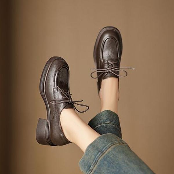 Handcrafted Luxury Leather Women's Shoes for Elegance(Easn20182372)