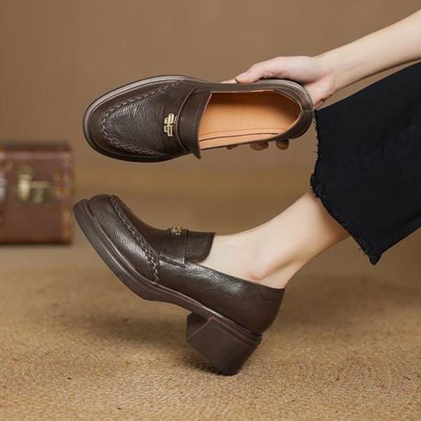 Exquisite Handcrafted Genuine Leather Women's Shoes: Luxury, Quality, Elegance(Easn20182377)