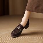 Handcrafted Luxury Leather Women's Shoes Elegance(Easn20182373)