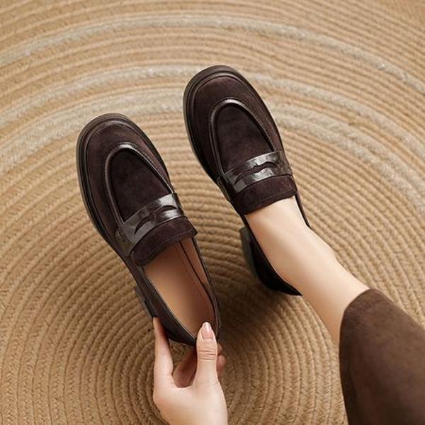 Handcrafted Luxury Leather Women's Shoes Elegance(Easn20182373)