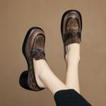 Handcrafted Leather Luxury Women's Shoes: Elegance Redefined(Easn20182371)