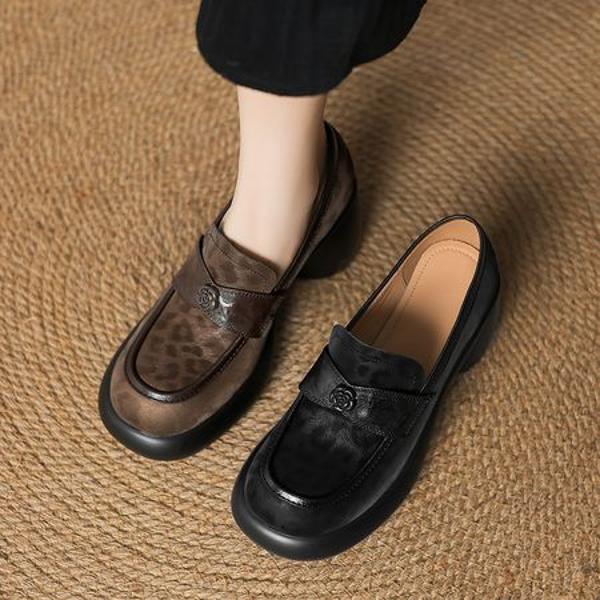 Handcrafted Leather Luxury Women's Shoes: Elegance Redefined(Easn20182371)