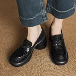 Handcrafted Leather Luxury Women's Shoes: Elegance Redefined(Easn20182371)