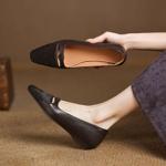 Luxury Handcrafted Genuine Leather Women's Shoes(Easn20182350)