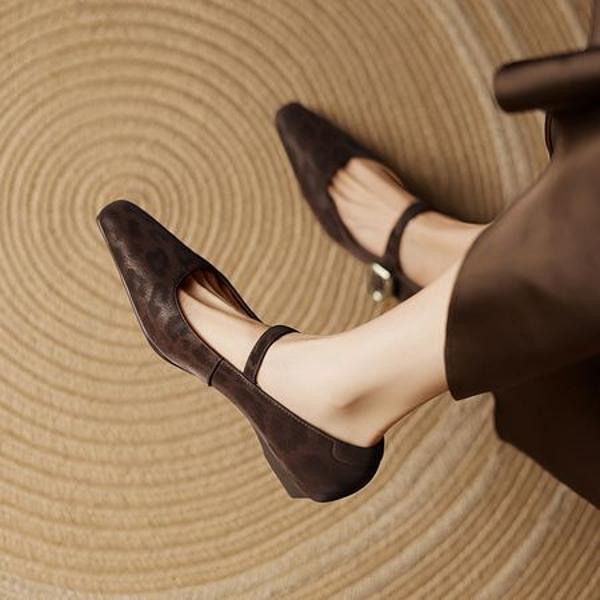 Exquisite Handcrafted Leather Women’s Shoes – Luxurious Elegance(Easn20182337)