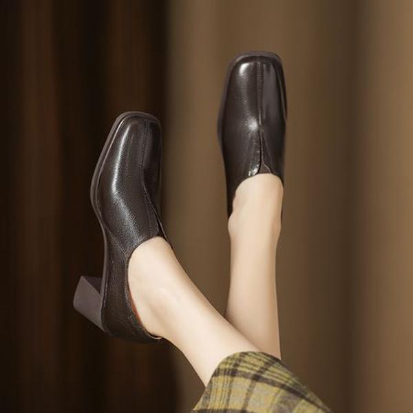 Handcrafted Luxury Leather Shoes for Elegant Women(Easn20182383)