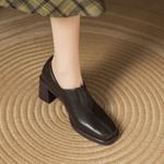 Handcrafted Luxury Leather Shoes for Elegant Women(Easn20182383)