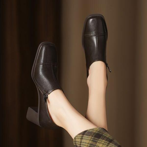 Handcrafted Luxury Leather Women’s Shoes for Elegant Style(Easn20182366)