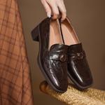 Handcrafted Luxury Leather Women's Shoes: Elegant Artistry & Quality(Easn20182502)