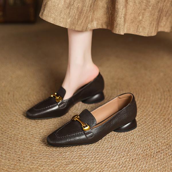 Exquisite Handcrafted Leather Women's Shoes: Luxury & Elegance(Easn20182388)