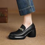 Elegant Handcrafted Leather Women's Shoes: Luxurious Quality and Craftsmanship(Easn20182380)