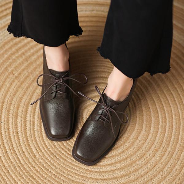 Exquisite Handmade Genuine Leather Women's Shoes: Luxury Craftsmanship & Elegance(Easn20182386)