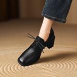 Exquisite Handmade Genuine Leather Women's Shoes: Luxury Craftsmanship & Elegance(Easn20182386)